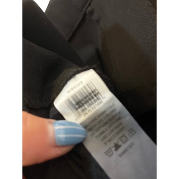 Vince Camuto Black Straight Leg Career Preppy Dress Slacks 10 Work Admin Formal - Picture 3 of 4